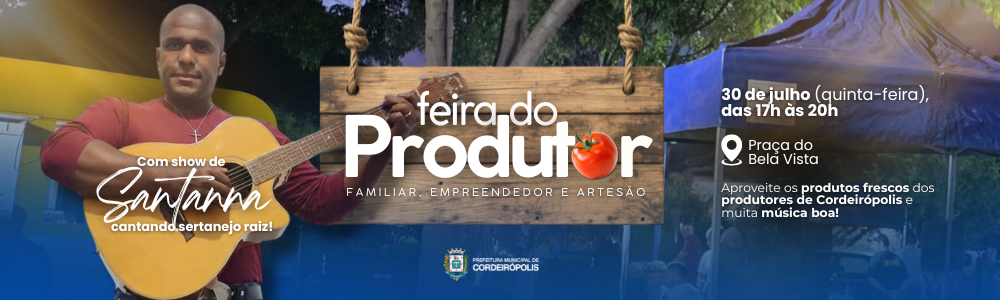 FEIRA do produtor show Santanna (banner)