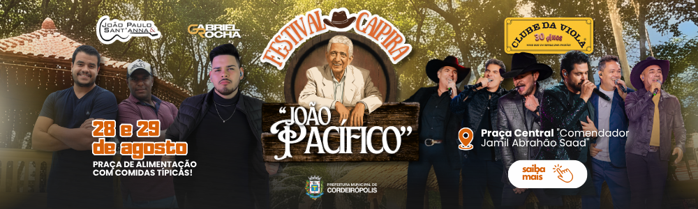 festival caipira 2026 banner